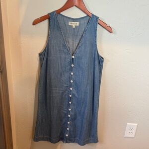 Madewell Light Blue Denim Button Down Dress